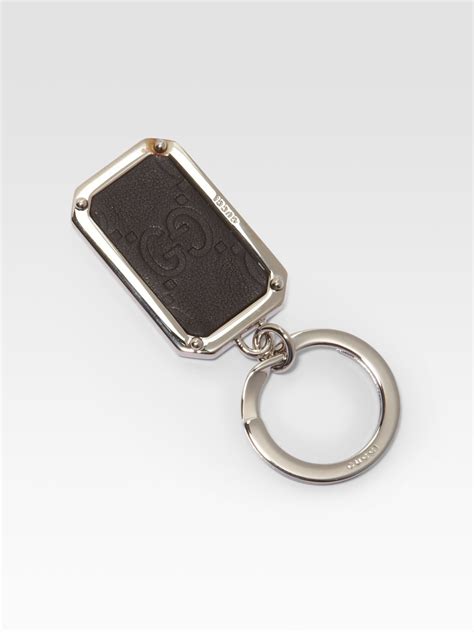 gucci leather keyrings